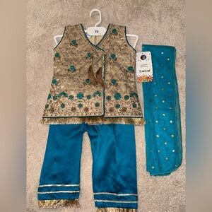NEW Baby Toddler Girl Shalwar Kameez Dress Pakistani Indian Party Eid Outfit 16